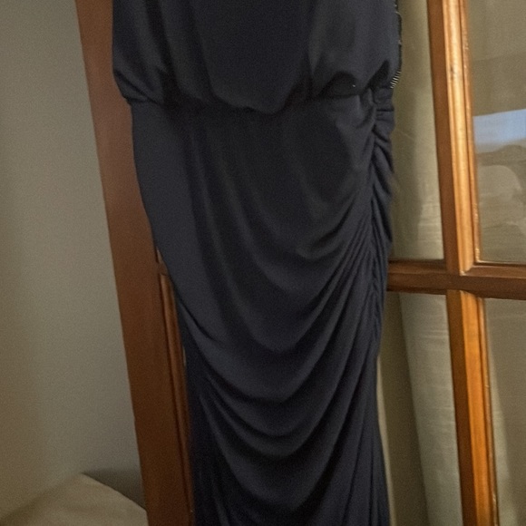Navy blue evening gown - Picture 2 of 4